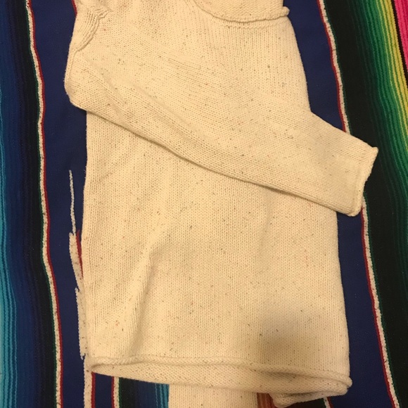 Knit White Multicolor Speckle Uniqlo Sweater - Picture 3 of 3